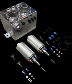 2.5 Litre Race Swirl Pot/Tank + 2 X 044 Type Fuel Pump + 3 x AN6 Fittings