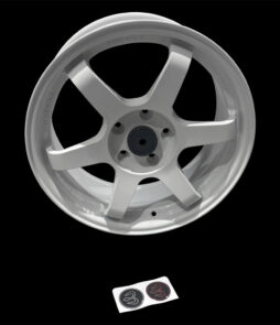 6 Spoke Wheel, White, 17x7.5, 5x114.3, ET38, 73.1mm