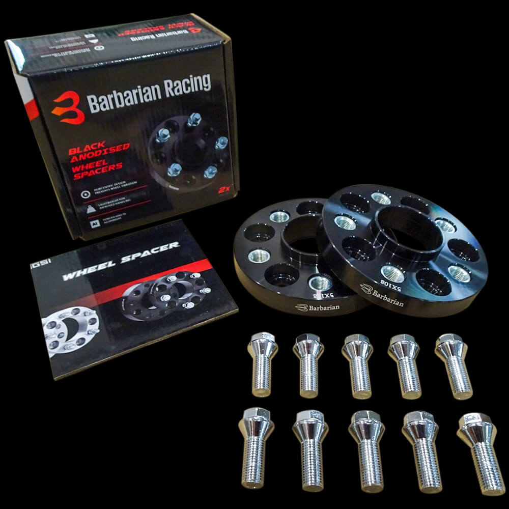 Black 20mm Volvo 246 XC60 Mk2 Wheel Spacers 17-26